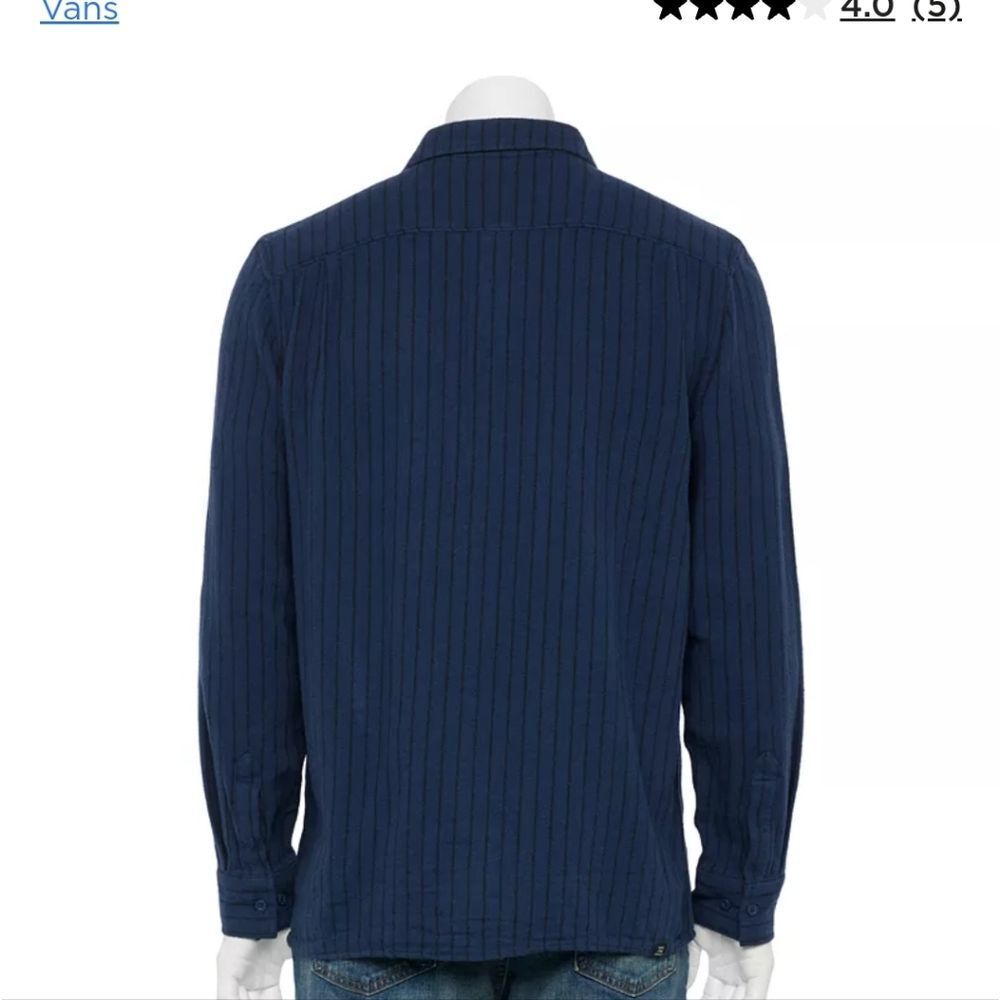 Vans Station Striped Button Down L/S Shirt - Picture 2 of 5
